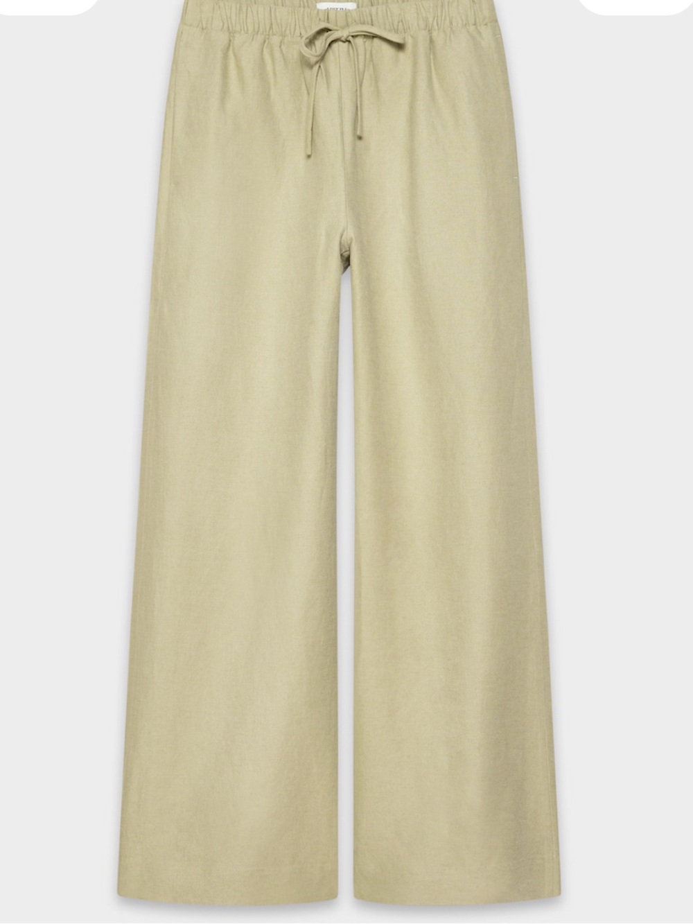 Lodge Linen Pant in Martini Olive - Picture 2 of 6